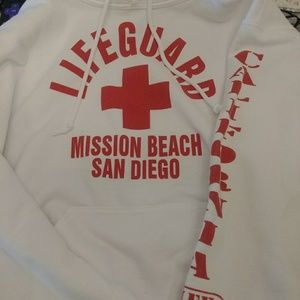 White lifeguard sweatshirt